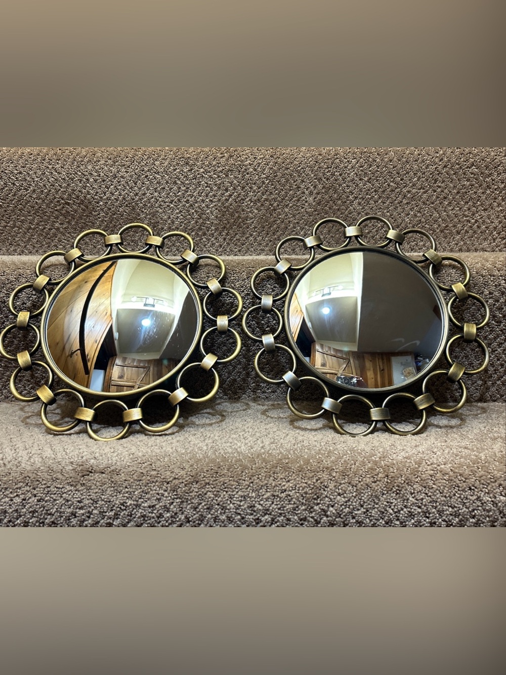 PAIR Victoria Hagan Perfect Pieces Mirror. Fabulous Decor LINK DESIGN CONVEX